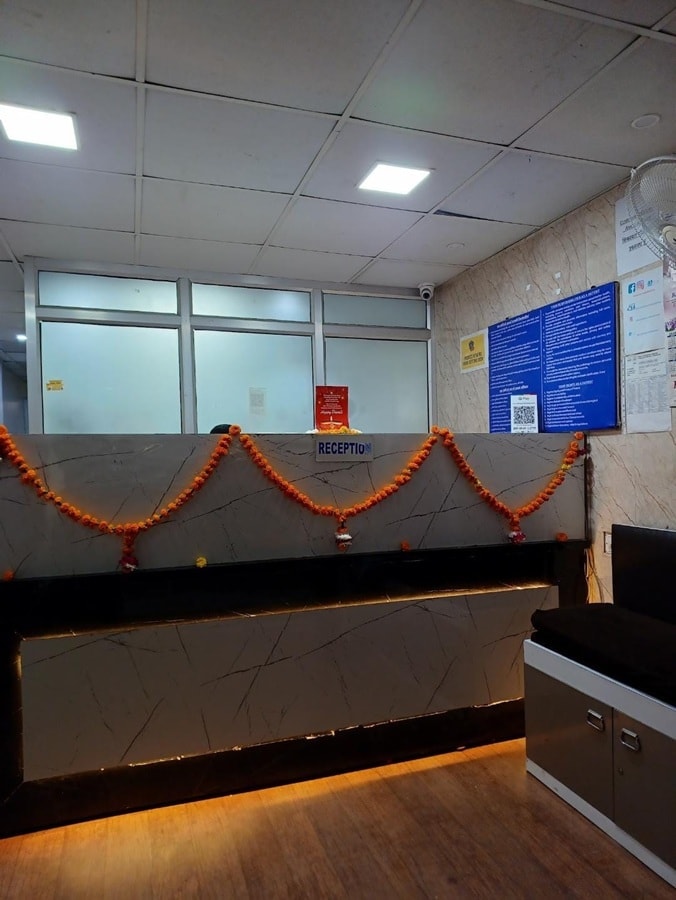 Reception and waiting area